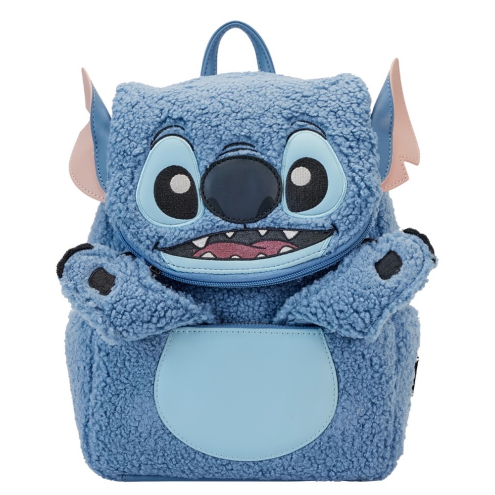 Stitch Plush Sherpa Cosplay Mini Backpack